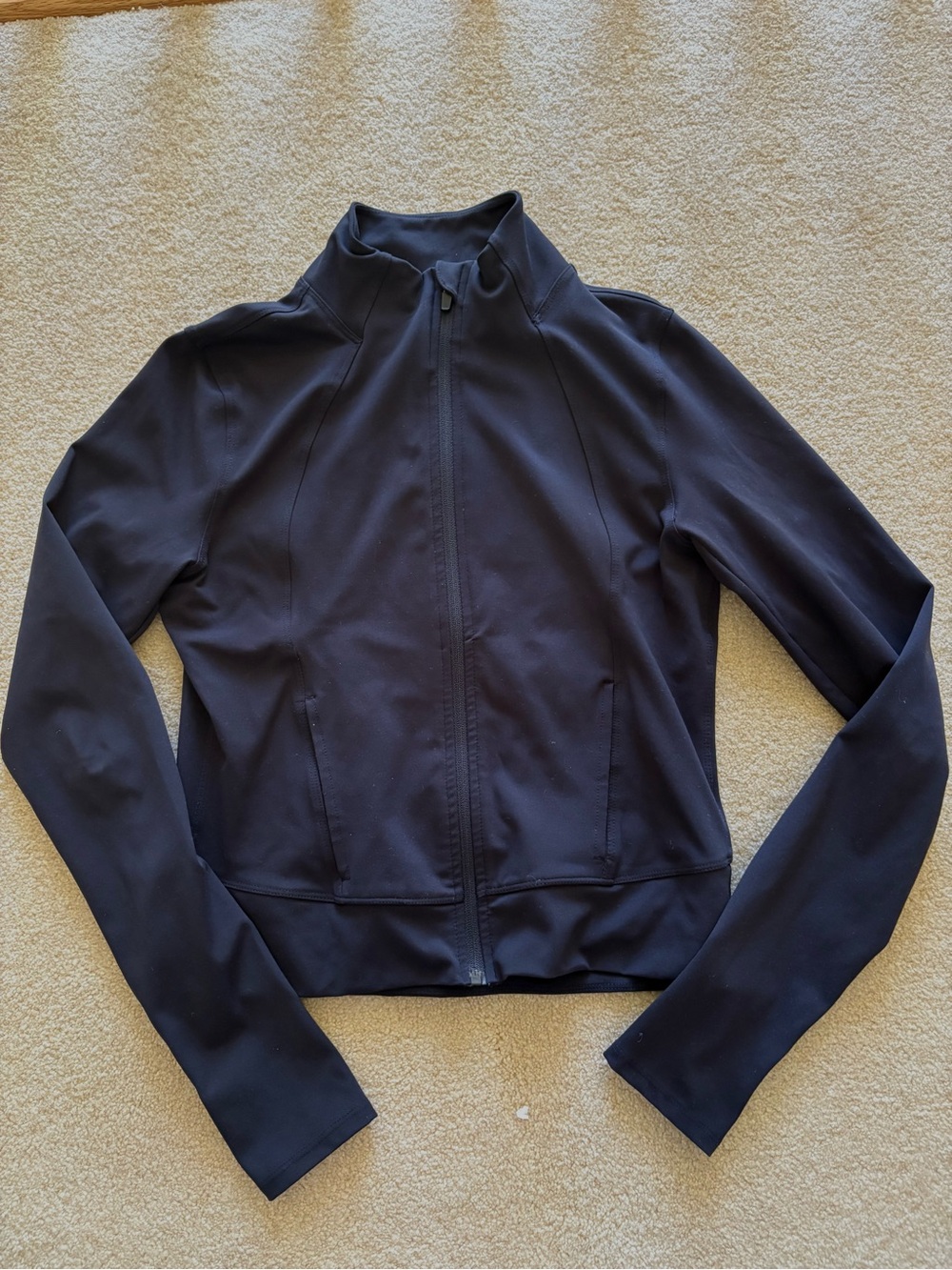 Black Athletic Full Zip Jacket
